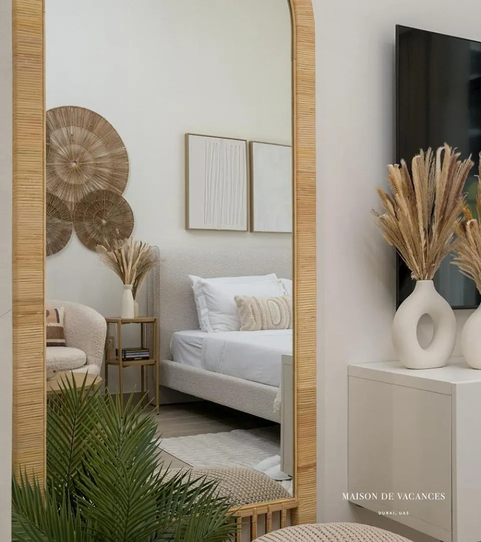 Spacious Boho Studio Pool View Dubai Apartment